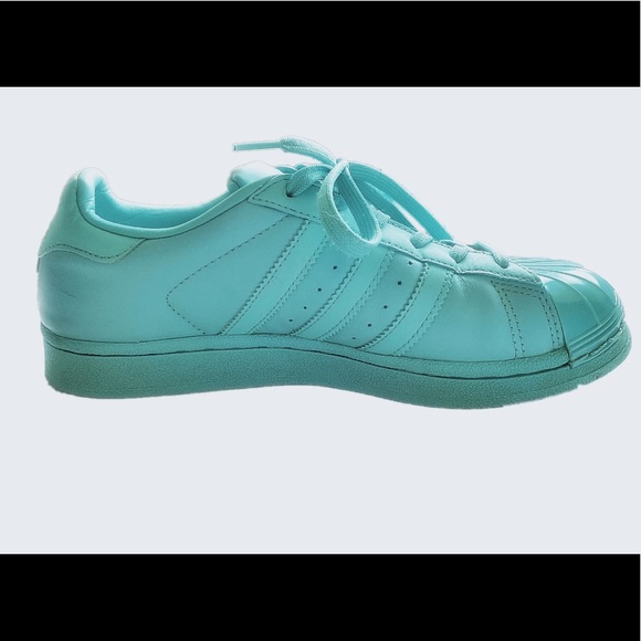 Adidas superstar baby blue sneakers - Picture 1 of 3